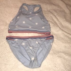 Two Piece Stars and Stripes Bathing Suit